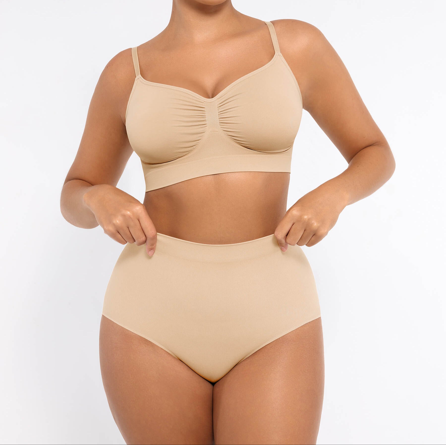 Wireless Bra & Seamless Tummy Control Brief Set