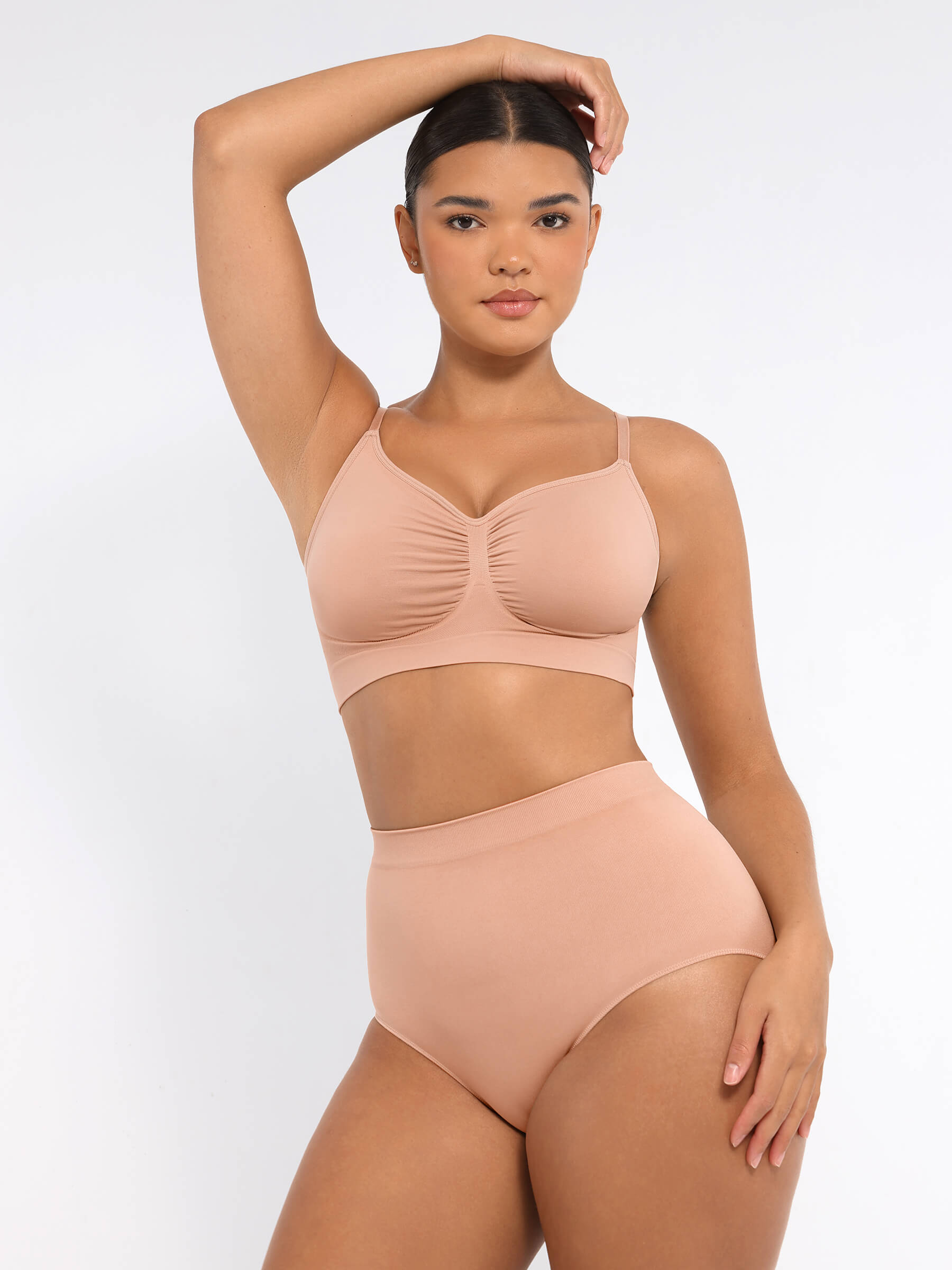 Wireless Bra & Seamless Tummy Control Brief Set