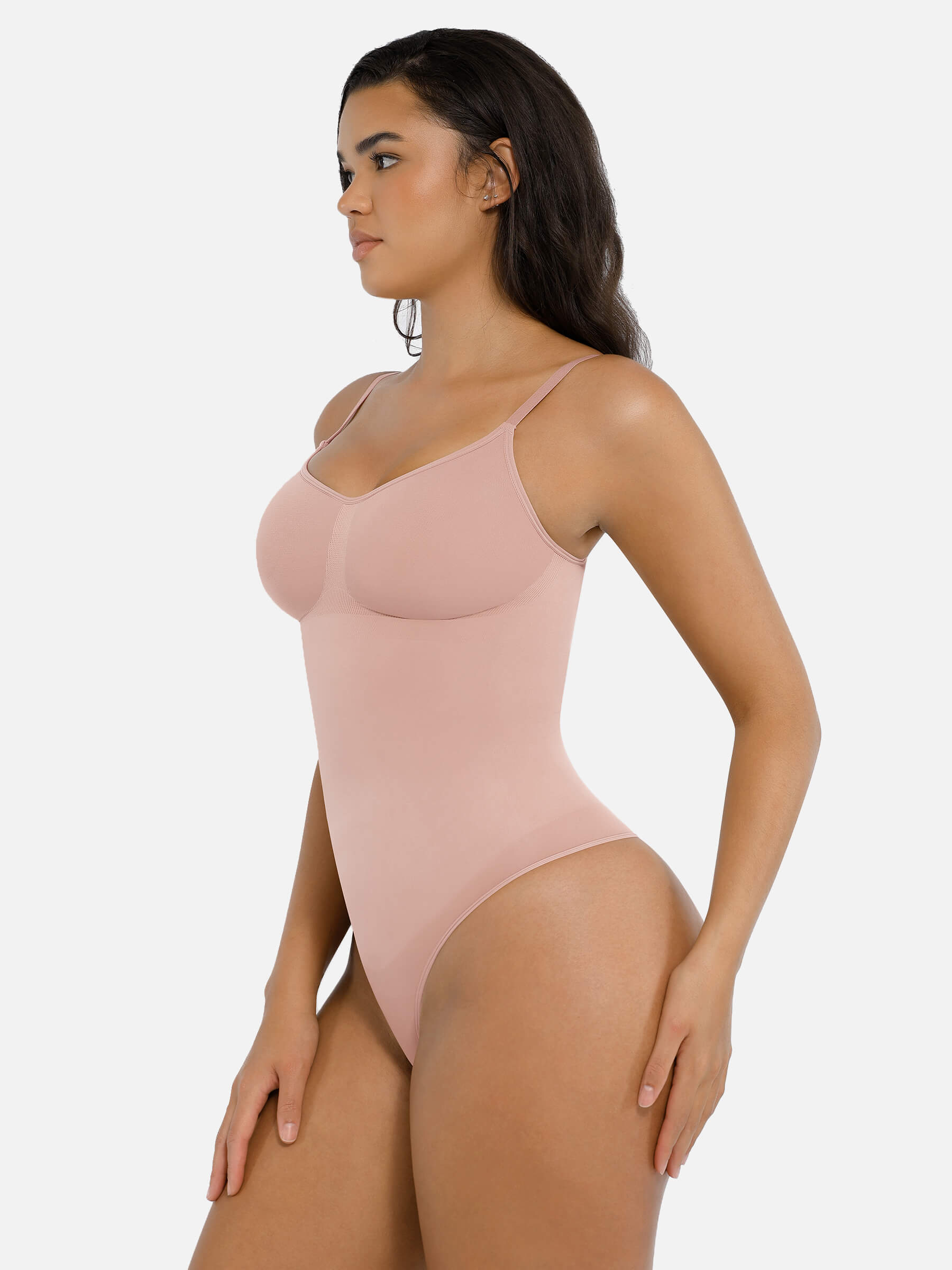 Tummy Control Seamless Thong Bodysuit