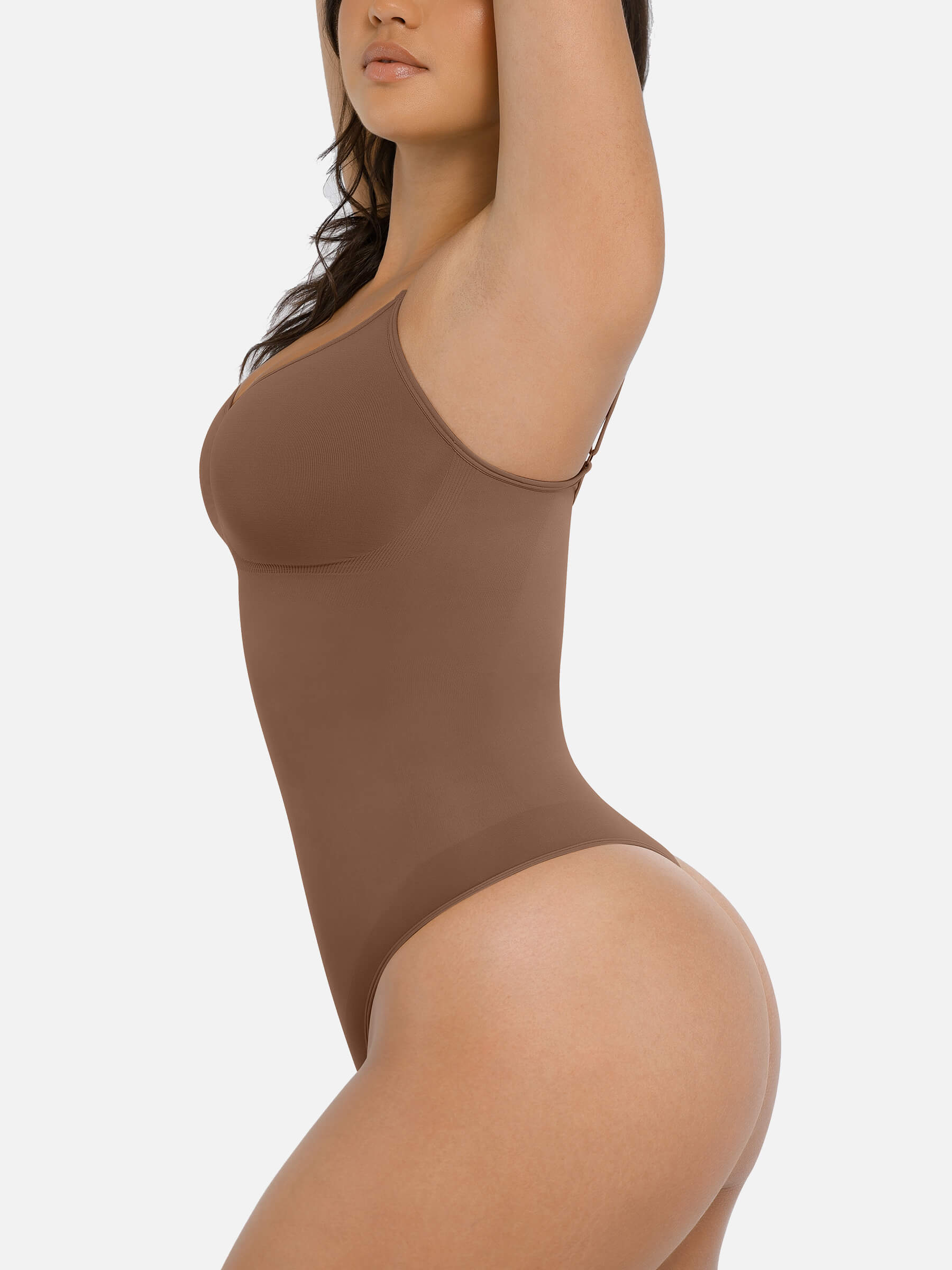 Tummy Control Seamless Thong Bodysuit