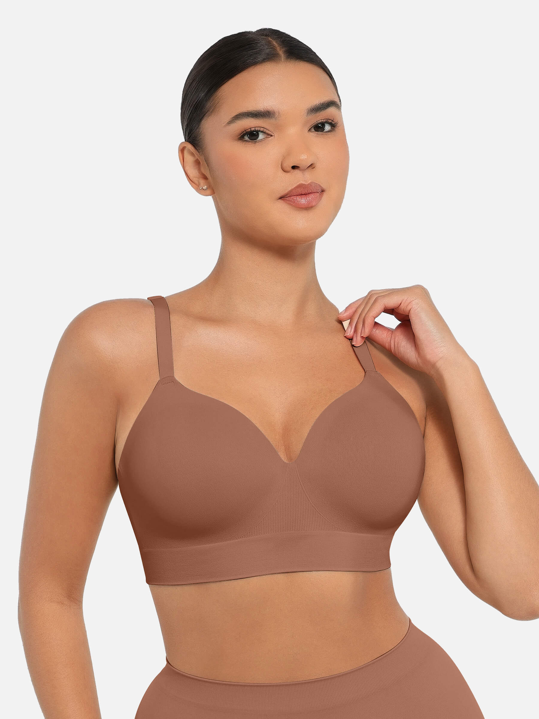 Wireless Push-Up Seamless Comfort Full Coverage Bra