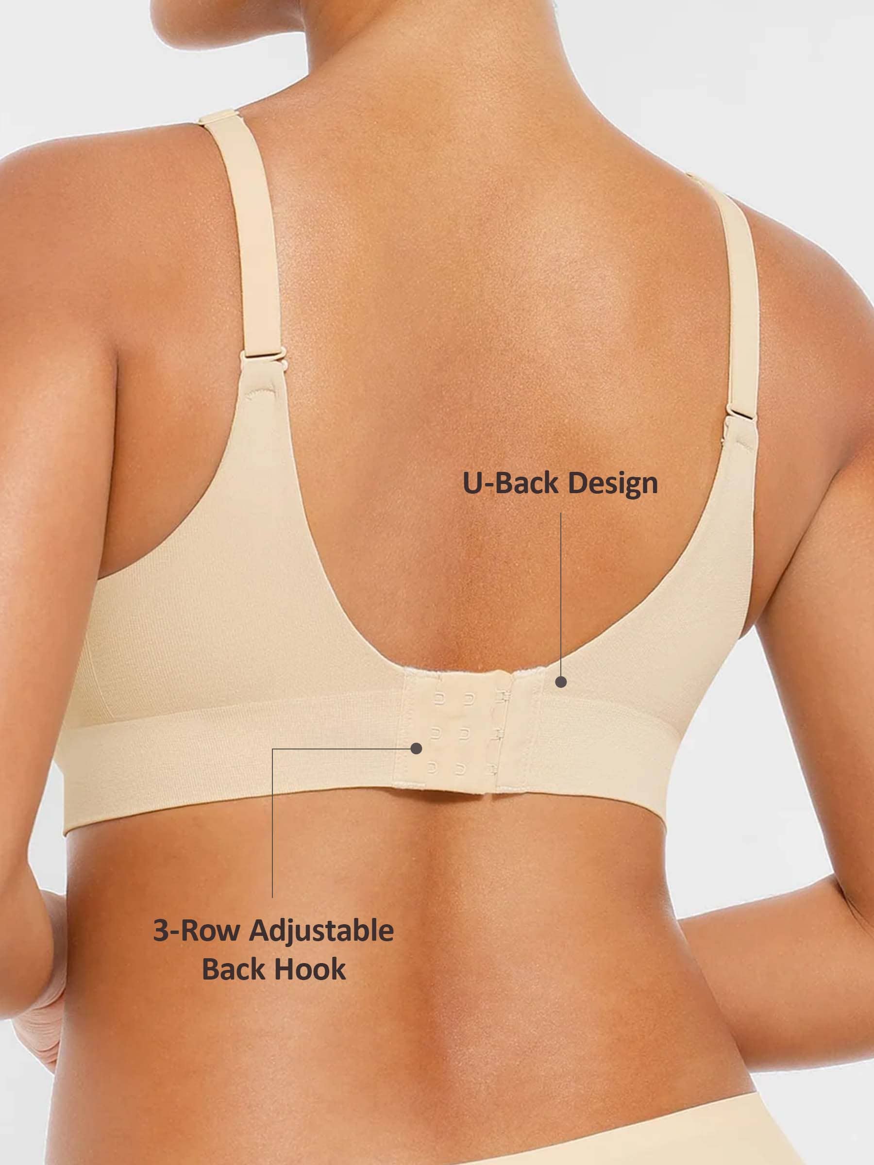 Wireless Push-Up Seamless Comfort Full Coverage Bra