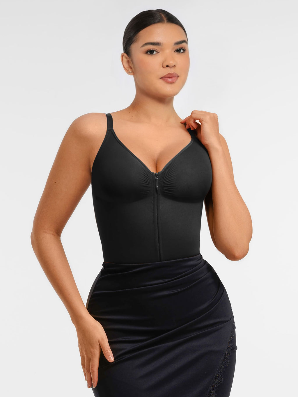 Lyawears Tummy Control Seamless Zipper Shaping Bodysuit