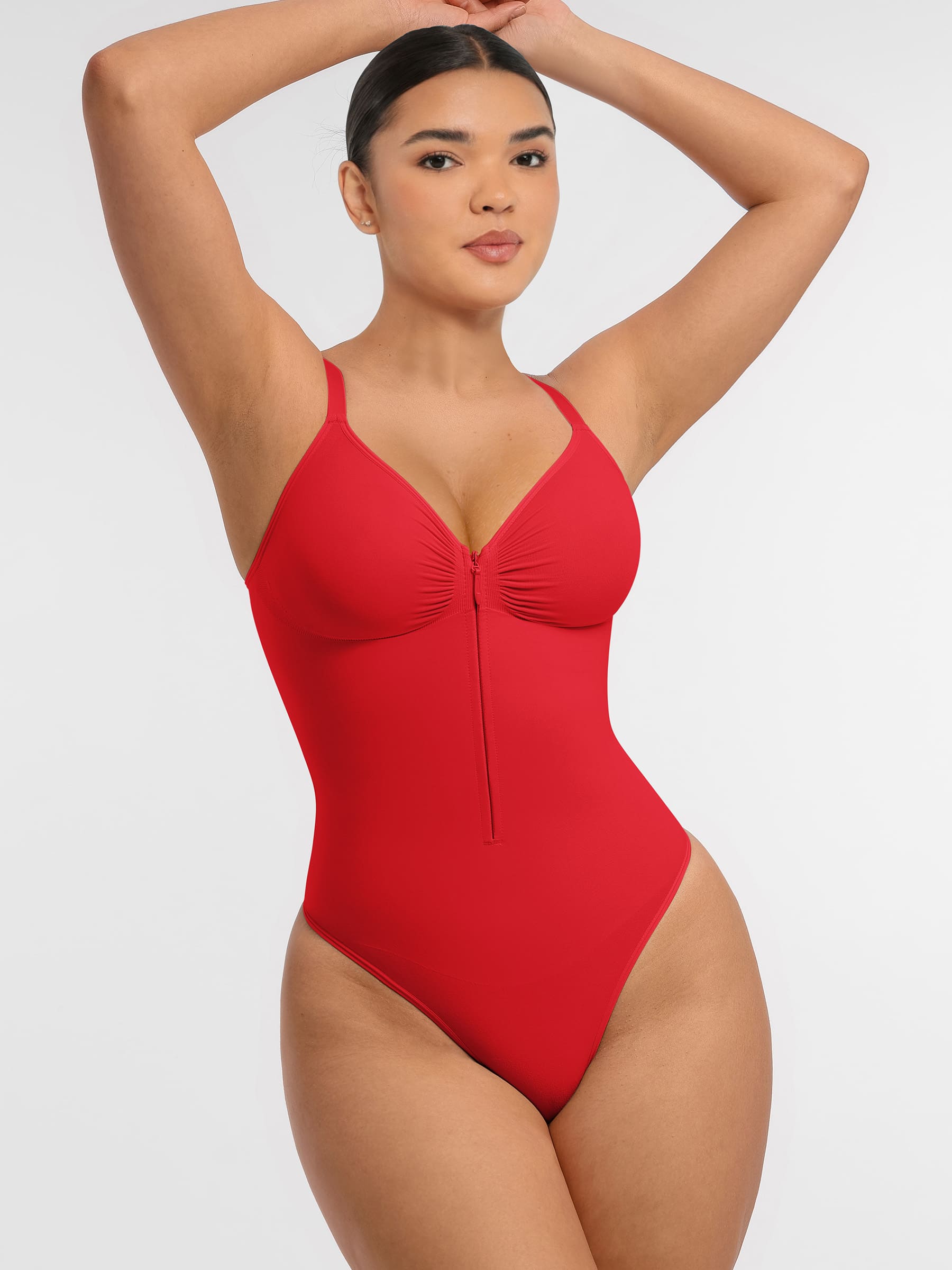 Lyawears Tummy Control Seamless Zipper Shaping Bodysuit