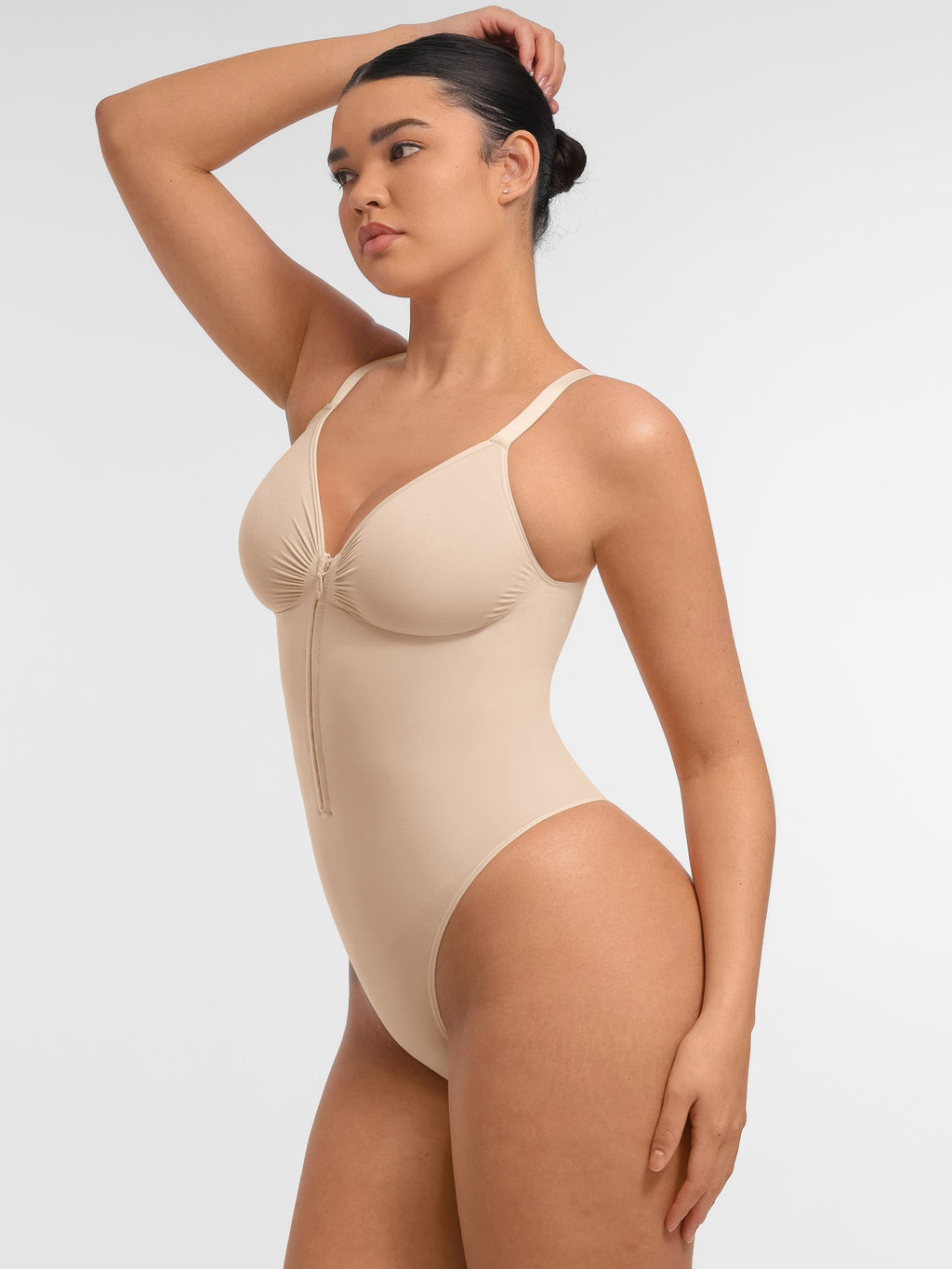 Lyawears Tummy Control Seamless Zipper Shaping Bodysuit