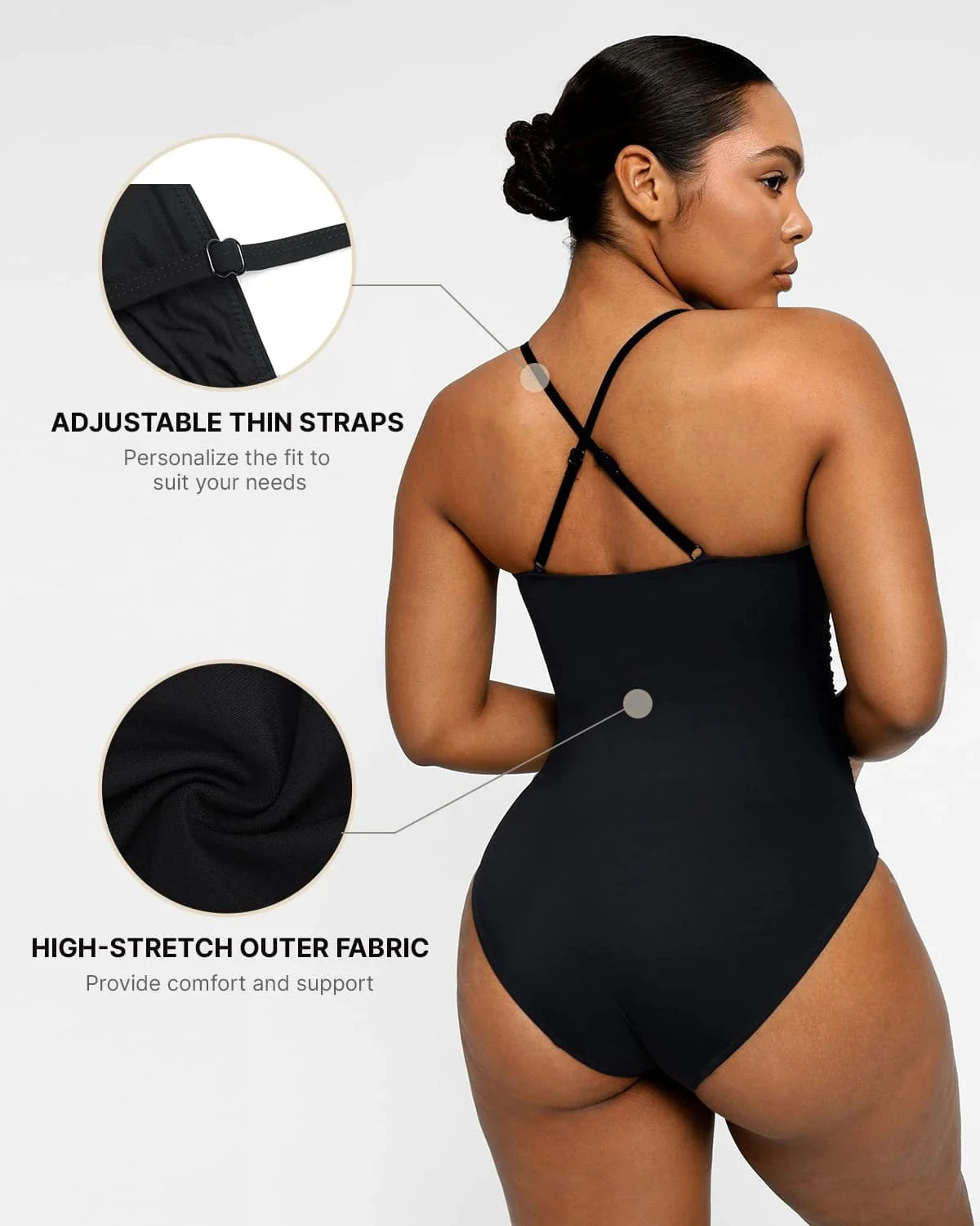 lyawears Smart Sculpt™ U-Ring Cut Out Shaping Swimsuit