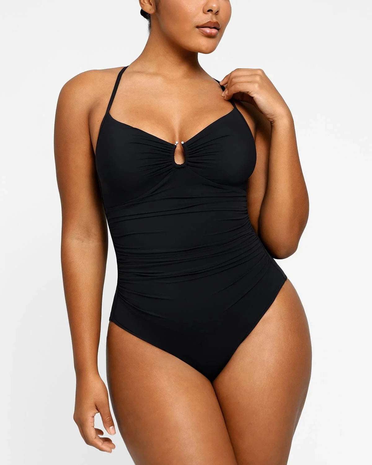 lyawears Smart Sculpt™ U-Ring Cut Out Shaping Swimsuit