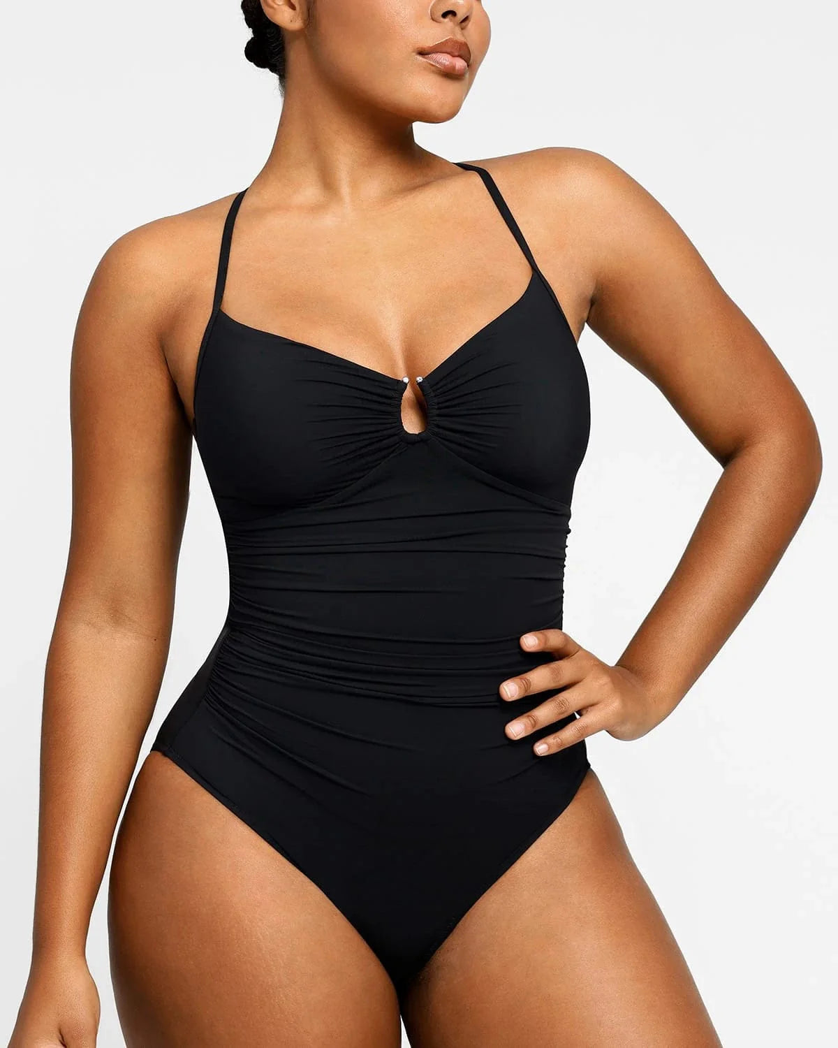lyawears Smart Sculpt™ U-Ring Cut Out Shaping Swimsuit