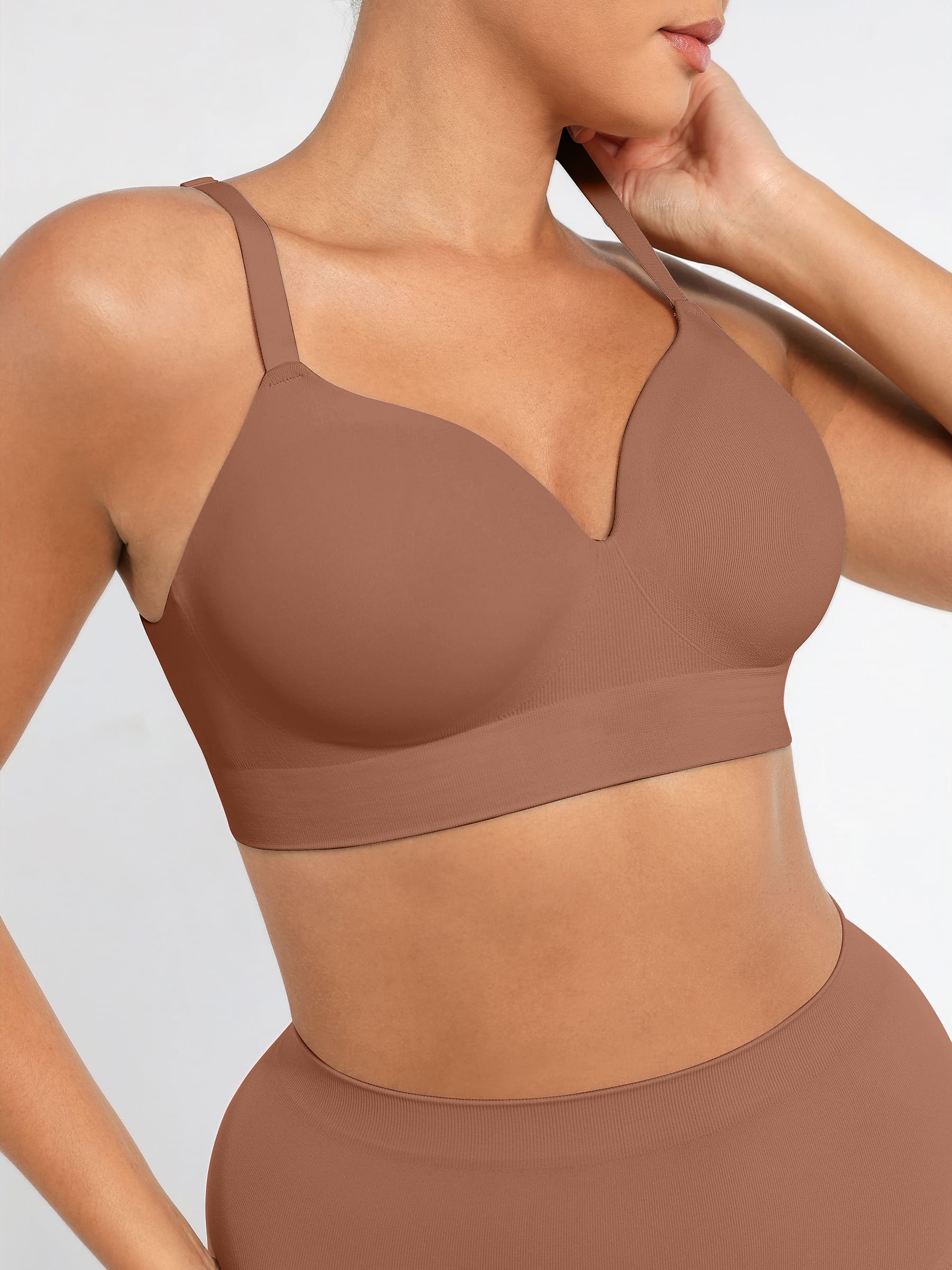 Wireless Push-Up Bra & Seamless Tummy Control Brief Set
