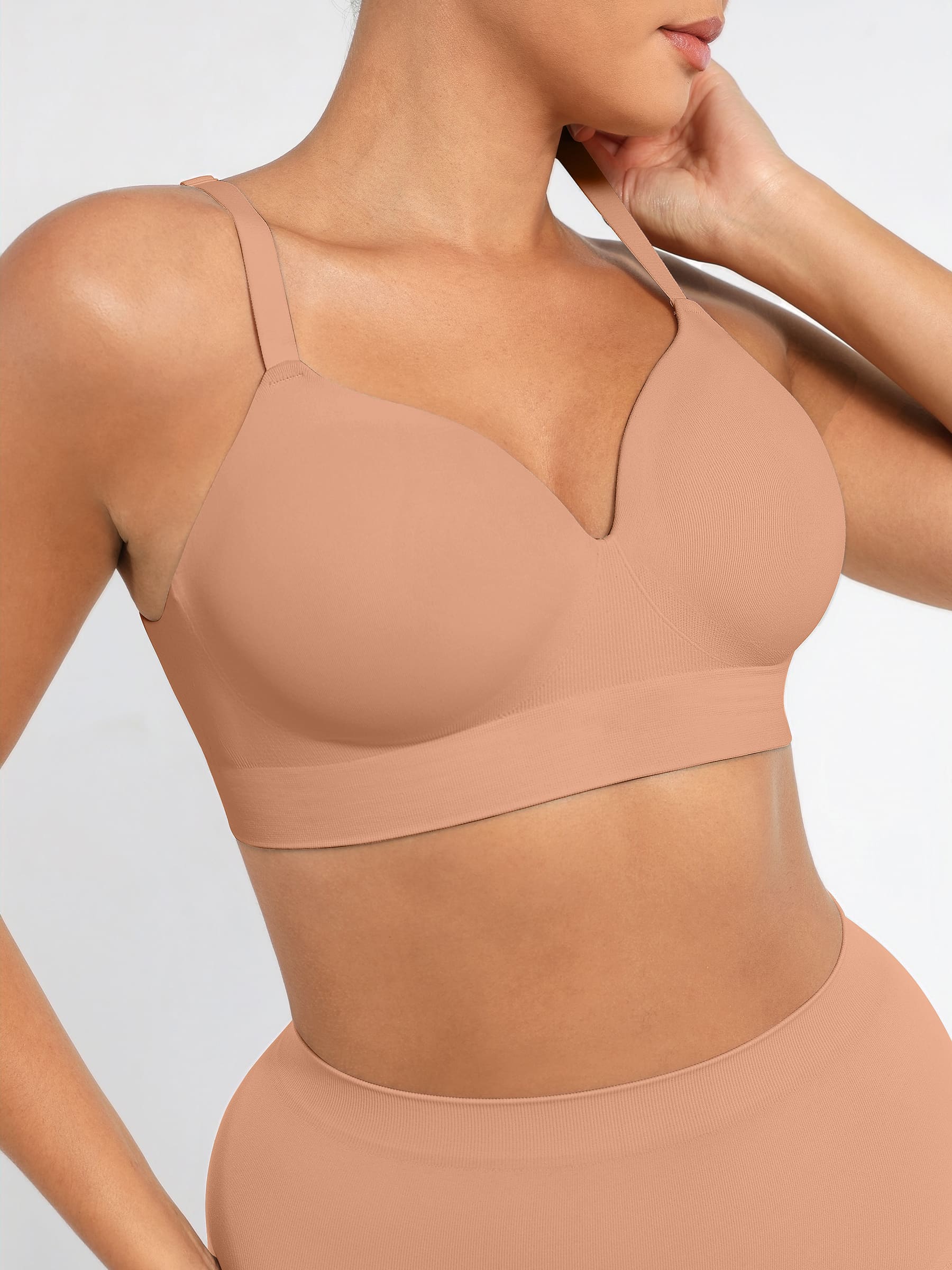 Wireless Push-Up Bra & Seamless Tummy Control Brief Set