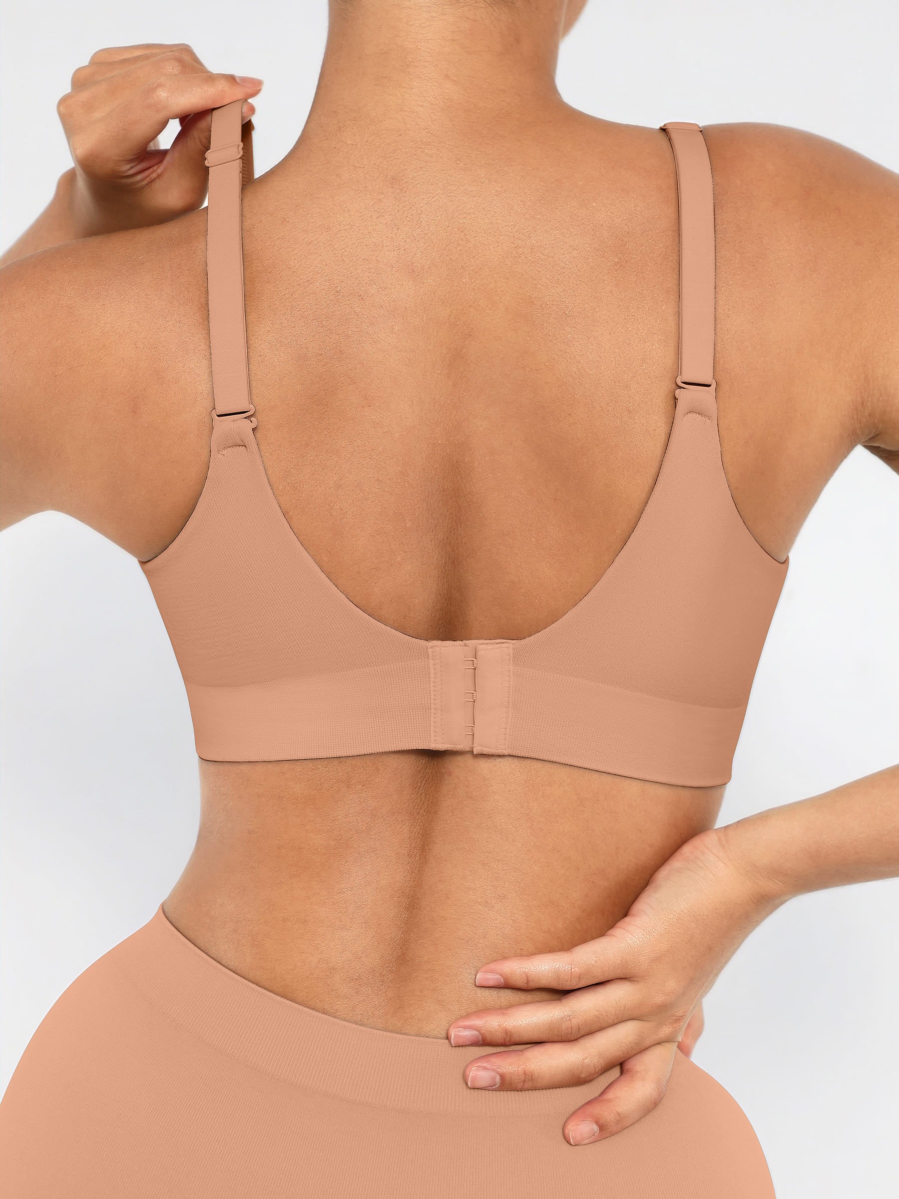 LYA WEARS Wireless Push-Up Bra & Seamless Tummy Control Brief Set